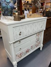 Beautifully painted and designed antiques.  Shabby Chic design.  Painted Furniture.  Custom painted pieces by talented vendor.